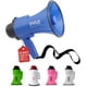 thumbnail image 1 of Megáfono Altavoz Ligero 30W Pyle, Bullhorn con Volumen Ajustable, Sirena Incorporada, Alcance de 800 Metros, Ideal para Deportes en el Exterior, Animación y Eventos, Azul, 1 of 6