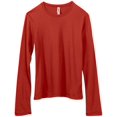 thumbnail image 2 of Bella Canvas T-Shirt à Manches Longues en Jersey pour Femmes, 2TG, Rouge, 2 of 4