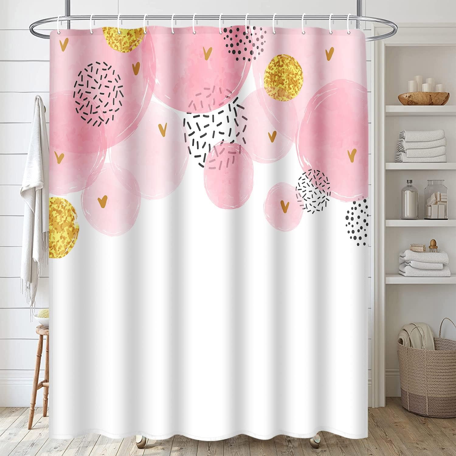 4 Pcs Shower Curtain Set Southwestern Abstract Colorful Ethnic Geometric Native Retro Vintage with Non-Slip Rugs Toilet Lid Cover and Bath Mat Bathroom Decor Set 72" x 72"