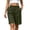 Army Green, variant on Women's High Waist Pleated Bermuda Shorts Loose Wide Leg Dressy Knee Length Suit Shorts with Pockets for office Casual Daily Wear White