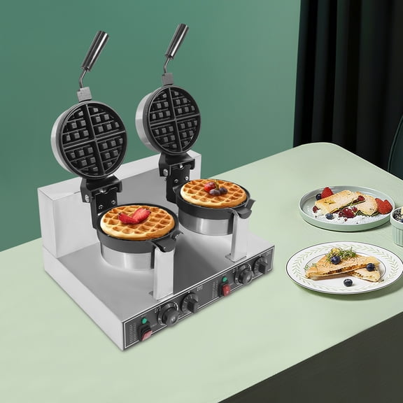 Waffle Maker, Waffle Making Machine, Double Head Waffle Maker Machine