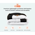 thumbnail image 3 of SGI Microfiber Comforter Set Twin XL Size Black Two Tone Style 3 PC, 3 of 5