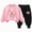 Pink, variant on zuwimk Toddler Baby Girl Clothes Fall Outfits Long Sleeves Sweatshirt Tops Pants Set(Yellow,7-8 Years)