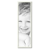 ArtToFrames 12" x 43" White Picture Frame, 12x43 inch White Wood Poster Frame (WOM-5140)