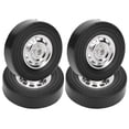 thumbnail image 2 of VGEBY RC Car Tire, Rubber RC Rubber Tire, Zinc Alloy 4 PCS Practical RC Trucks For WPL D12, 2 of 8