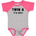 thumbnail image 3 of Inktastic Twin a (i'm Older) Boys or Girls Baby Bodysuit, 3 of 5