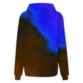 thumbnail image 5 of VEKDONE Fall Hoodie Sweatshirts for Women 2025 Clearance Sale Trendy Tie-Dye Print Pullover Top with Pockets Casual Long Sleeve Drawstring Hooded Blouse Dark Blue XL, 5 of 5