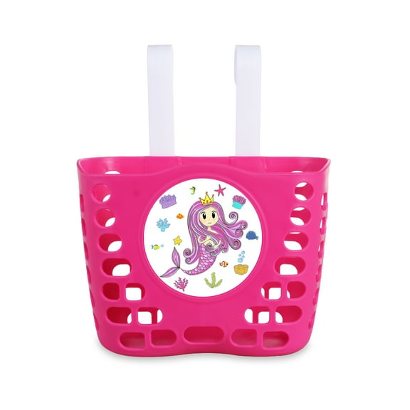 MyMiniFactory Princess Mermaid Front Handlebar Basket for Girl's Bicycle