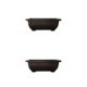 thumbnail image 2 of Monstrate Macetas Bonsai suculentas para vivero, maceta para interior y exterior, jarrón rectangular de para balcón y jardín 16.00*12.00*5.50 cm 2piezas, 2 of 6