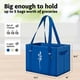 thumbnail image 2 of Green Bulldog Bolsas de comestibles reutilizables – Bolsas de compras reutilizables resistentes con asas largas, plegables y plegables, soporta hasta 65 libras – Bolsas de mano para cocina, paquete de, 2 of 5