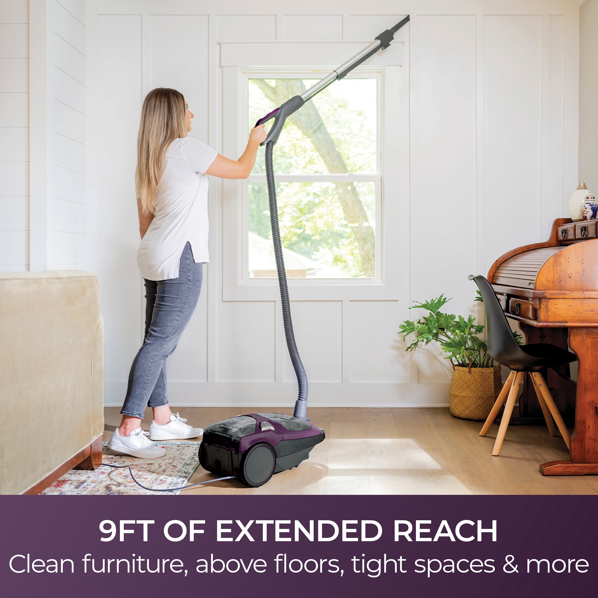 Kenmore POP-N-GO® 600 Series Canister Vacuum, Bagged, 25ft Cord, Hair Eliminator®, AllergenSeal HEPA Filtration, Deep Cleaning, All Floors, BC4031