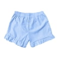 thumbnail image 6 of Cute Shorts for Women Summer Casual Elastic High Waist Ruffle Hem Relaxed Fit Beach Shorts, 6 of 6