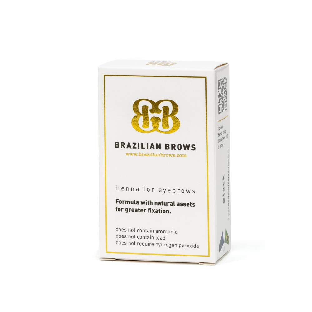 Brazilian Brows Eyebrow Henna Pack & Tinting Kit – Medium Chestnut