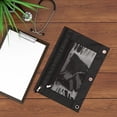 thumbnail image 4 of Set of 2 Pencil Pouches with Zipper for 3 Ring Black Zippered Pencil Bags Craft Stationery Storage, 4 of 4