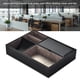 thumbnail image 4 of Caja de almacenamiento de escritorio, Caja Organizador, organizador de suministros de escritorio de cuero de PU Caddy para bolígrafos tarjetas de visita control remoto teléfono artículos de papelería Ecomeon no, 4 of 6
