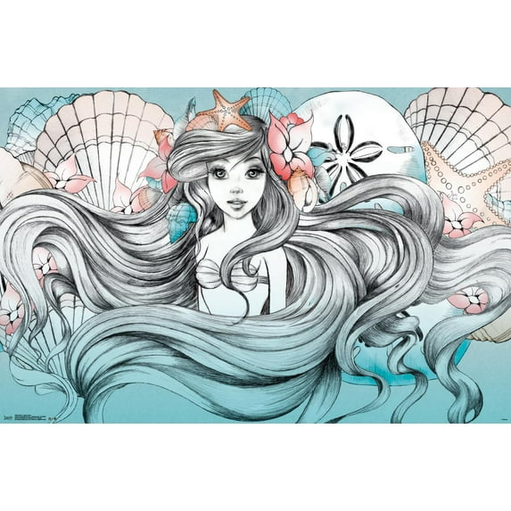 Disney The Little Mermaid - Ariel - Land or Sea Wall Poster, 22.375" x 34"