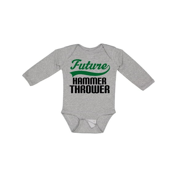 Inktastic Future Hammer Thrower Boys Long Sleeve Baby Bodysuit