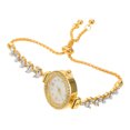 thumbnail image 2 of GOOHOCHY Relojes de pulsera de diamantes de imitación para mujer: correa fina, esfera pequeña, analógicos de cuarzo, elegantes relojes de pulsera para mujer, fáciles de leer., 2 of 8