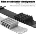 thumbnail image 4 of ALMNVO Milanese Loop Compatible with Apple Watch Bands and Soft Case 41mm 40mm 38mm 45mm 44mm 42mm, Stainless Steel Metal Mesh Strap and Protective Cover Bumper for iWatch Series 9 8 7 SE 6 5 4 3 2 1, 4 of 10