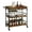 Retro Color, variant on Kojooin Rolling Bar Cart – 3-Tier Serving Cart with Wine Rack, Glass Holder & Kitchen Shelf, Mobile Drink Cart for Home, Dining, and Entertaining