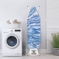 thumbnail image 3 of HELLHERO Blue Marble Pattern Ironing Board Covers Washable Soft Fabric for Home Laundry Room Use, 3 of 5