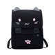 thumbnail image 1 of Lindo bolso de lona con bordado de gato, bolso escolar para niños, mochila para adultos Kitty (rosa) oso de fresa Electrónica, 1 of 5