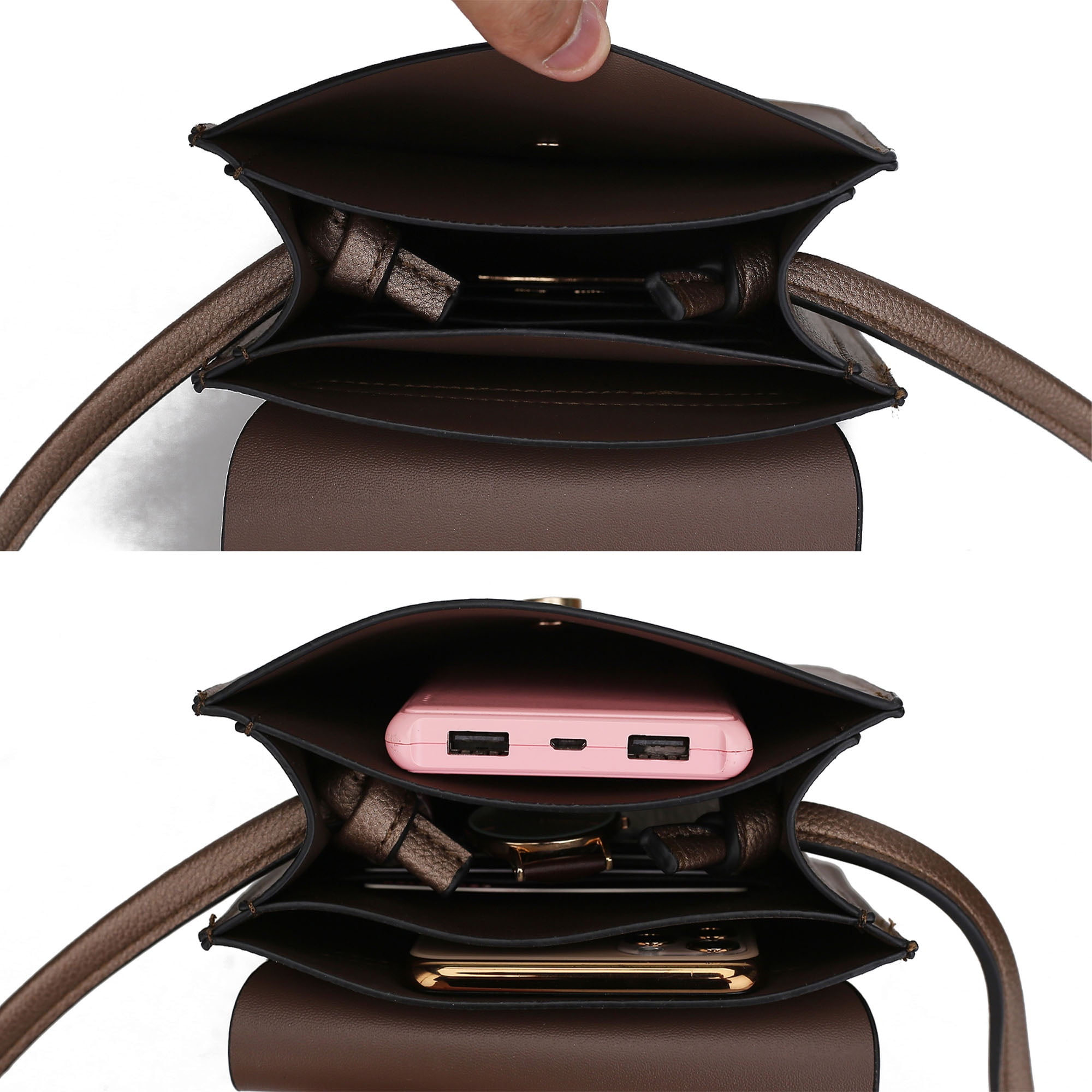 MKF Collection Skylar Women Crossbody Bag, Vegan Leather Small Phone Bag Shoulder Bag by Mia K - Fuchsia Pink MKF Collection Skylar Women Crossbody Bag, Vegan Leather Small Phone Bag Shoulder Bag by Mia K - Fuchsia Pink