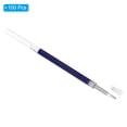 thumbnail image 3 of Uxcell 110mm Roller Pen Refills Blue Gel Ink Pen Refill, Transparent Rod 100 Pcs, 3 of 5