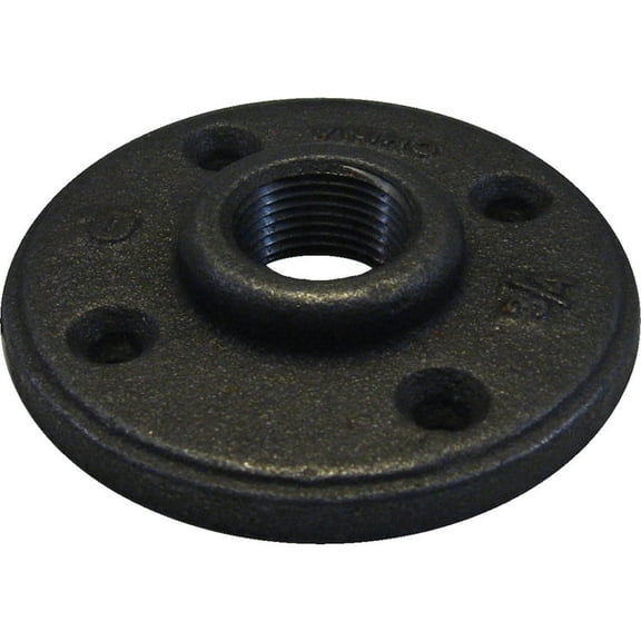 3/4" Black Iron Floor Flange