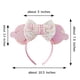 thumbnail image 2 of Diadema con orejas de Mickey Mouse para mujer, diadema con lentejuelas rojas, lazo de cumpleaños para niña, diademas de Minnie para bricolaje, accesorios para el cabello Disneyland, regalo para niños, 2 of 5