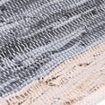 thumbnail image 4 of Lush Ambience Yashi Indoor Rag Area Rug | Hand Woven, Ecofriendly, Recycled Polyester Rug for Indoor Outdoor Use | 2X3 Ft | Grey & Beige, 4 of 4