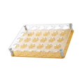thumbnail image 4 of GUOOL Glass Cup Rack Acrylic Glasses Cup Serving Tray Freestanding Heavy Base 24Hole Aureate, 4 of 8