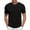 Black, variant on JGNGSHN Men's Round Neck Solid Color T-Shirt, Comfortable Slim Fit Short Sleeve Casual Shirt