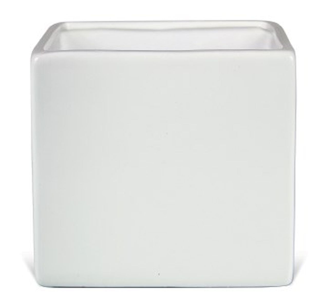 White Square Planter