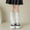 White, variant on Socks No Show Children Leg Warmers Soft Knit Long Socks Leggings Gaiters Knee Goth Winter Warm Ankle Heap Socks Crew Athletic Socks Beige 3-15Y