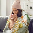 thumbnail image 4 of Fall Throw Blanket Pumpkin Blanket Autumn Farmhouse Harvest Throw Blankets for Couch Bed Chair Fall Thanksgiving Decor Blanket 60"x50", 4 of 5