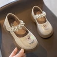 thumbnail image 1 of Zapatos de princesa para niñas Zapatos de cuero para niños Zapatos Lolita de caña baja antideslizantes para niños Zapatos de bebé con suela blanda, 1 of 2