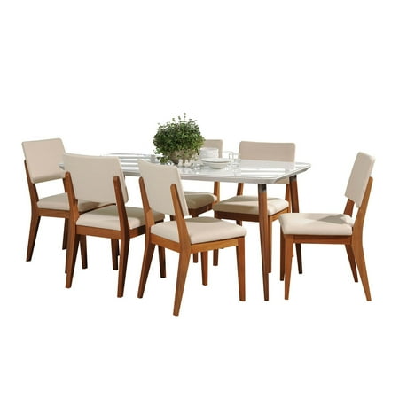 Manhattan Comfort Charles And Dover 7 Piece Dining Table Set Manhattan Comfort Charles And Dover 7 Piece Dining Table Set
