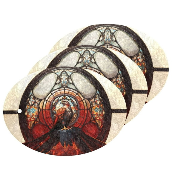 Eagle Church Window 3 Pack Dish Sponges Bulk Natural Sponges Compressed Sponges Non-Scratch for Kitchen Cleaning Dishes