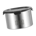 thumbnail image 1 of Recipiente hermético de acero inoxidable para almacenar alimentos, organización de despensa, versátil, de fácil acceso, para café, té, nueces 1100 ml, 1 of 7