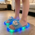 thumbnail image 2 of LED Slippers For Boys Girls Astronaut Jelly Indoor Outdoor Footwear Durable Comfortable Slippers 4-10 Years, 2 of 4