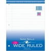 Roaring Spring Wide Ruled Loose Leaf Filler Paper, 3 Hole Punched, 10.5" x 8" 150 Sheets, White Paper 150 Sheets - 300 Pages - Printed - Both Side Ruling Surface - Ruled Red Margin - 3 Hole(s) - 15 lb