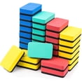 thumbnail image 1 of Paquete de 36 borradores magnéticos para pizarra blanca, limpiadores de pizarra para aulas, hogar y oficina, 4 colores (rojo, amarillo, azul, verde), 1 of 8