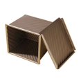 thumbnail image 2 of Mini Loaf Pan with Lid, 0.55Lb(250G) Dough Capacity Non-Stick Square Toast Box for Oven Baking, 2 of 8