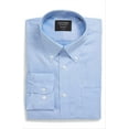 thumbnail image 4 of Nordstrom Men's Shop Classic Fit Non-Iron Dress Shirt In Blue Azurite Size 20 - 38, 4 of 6
