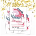 thumbnail image 2 of Darling Souvenir White Birthday Invitation Card 28 Pcs Fill or Write In Blank Invites Printable Party Supplies 5 x 7 Inches, 2 of 5