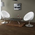 thumbnail image 1 of vidaXL Bar Stools 2 pcs White Faux Leather, 1 of 4