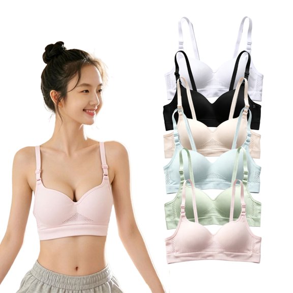 Sports Bras Training Bra Teen Girls Cotton Adjustable Straps Breathable Underwear