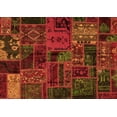 thumbnail image 1 of Ahgly Company Indoor Rectangle Oriental Orange Modern Area Rugs, 7' x 10', 1 of 4