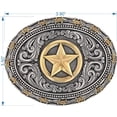 thumbnail image 3 of Montana Silversmiths 2 Tone Barbed Texas Star - Acc Buckle  - A530, 3 of 4
